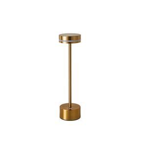 Modern I-Shaped Metal Rechargeable Dimmable Touch Table Lamp for Bedroom Tea Room