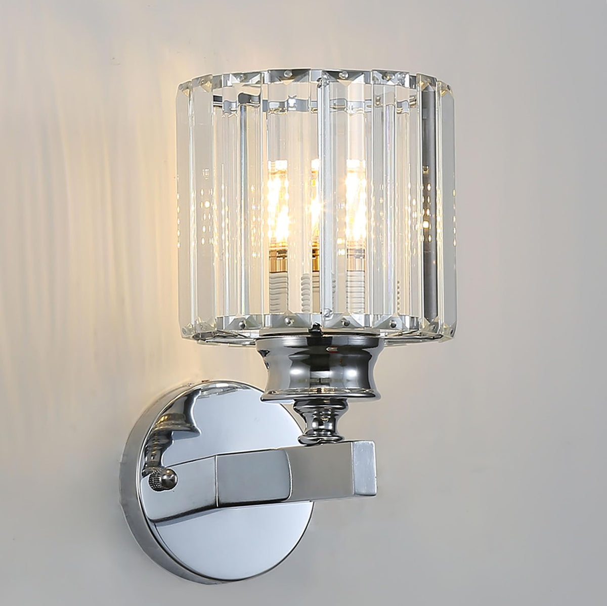 Crystal Round And Square Hallway Wall Lights