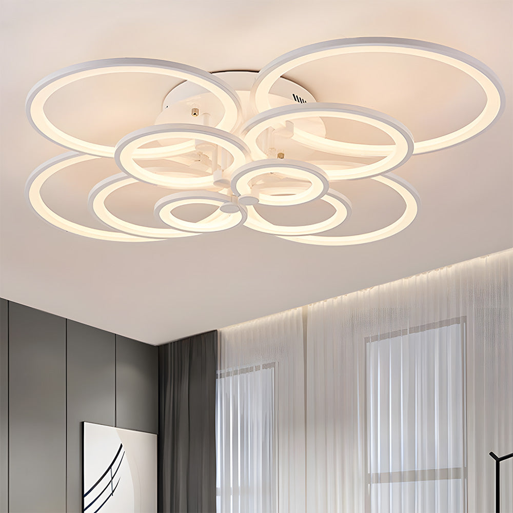 Unique Design Multi-circle LED Living Room Ceiling Light