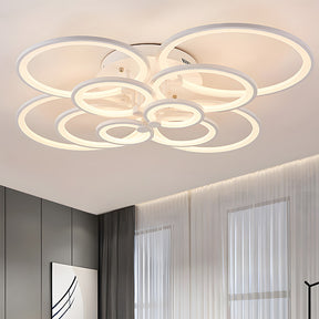 Unique Design Multi-circle LED Living Room Ceiling Light