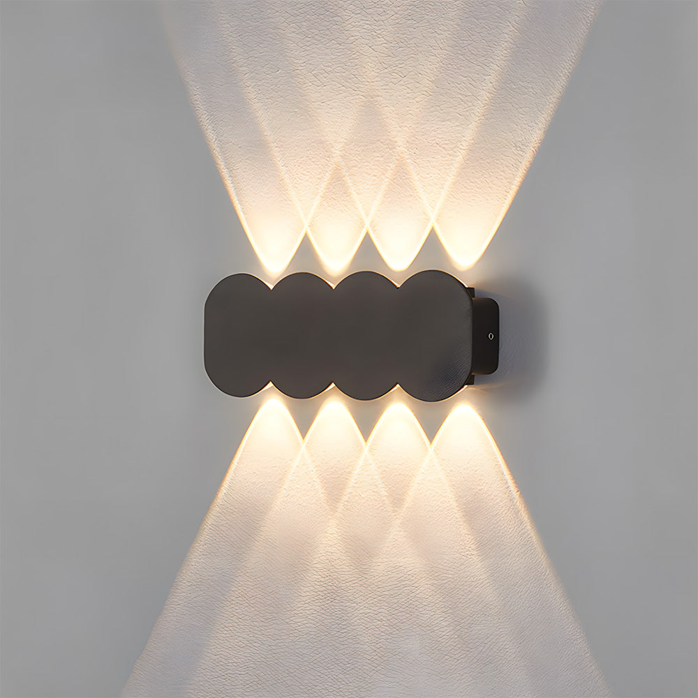 Modern Circular Aluminium LED Outdoor Wall Lights for Garage