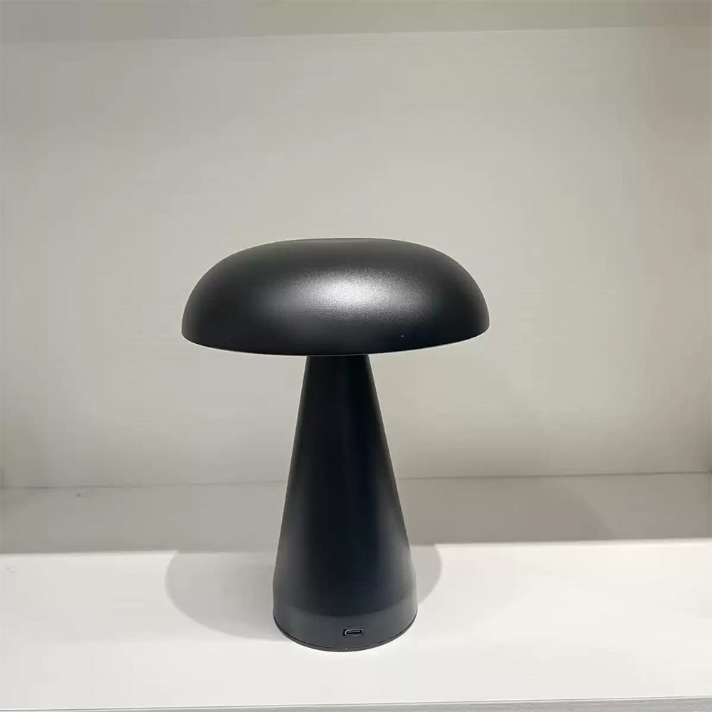 Danish Mushroom Metal Acrylic Rechargeable Dimmable Lamp for Study Bedroom