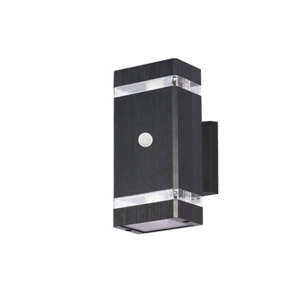 Modern Layered Outdoor Wall Lights with Optional PIR Sensor for Porch Patio