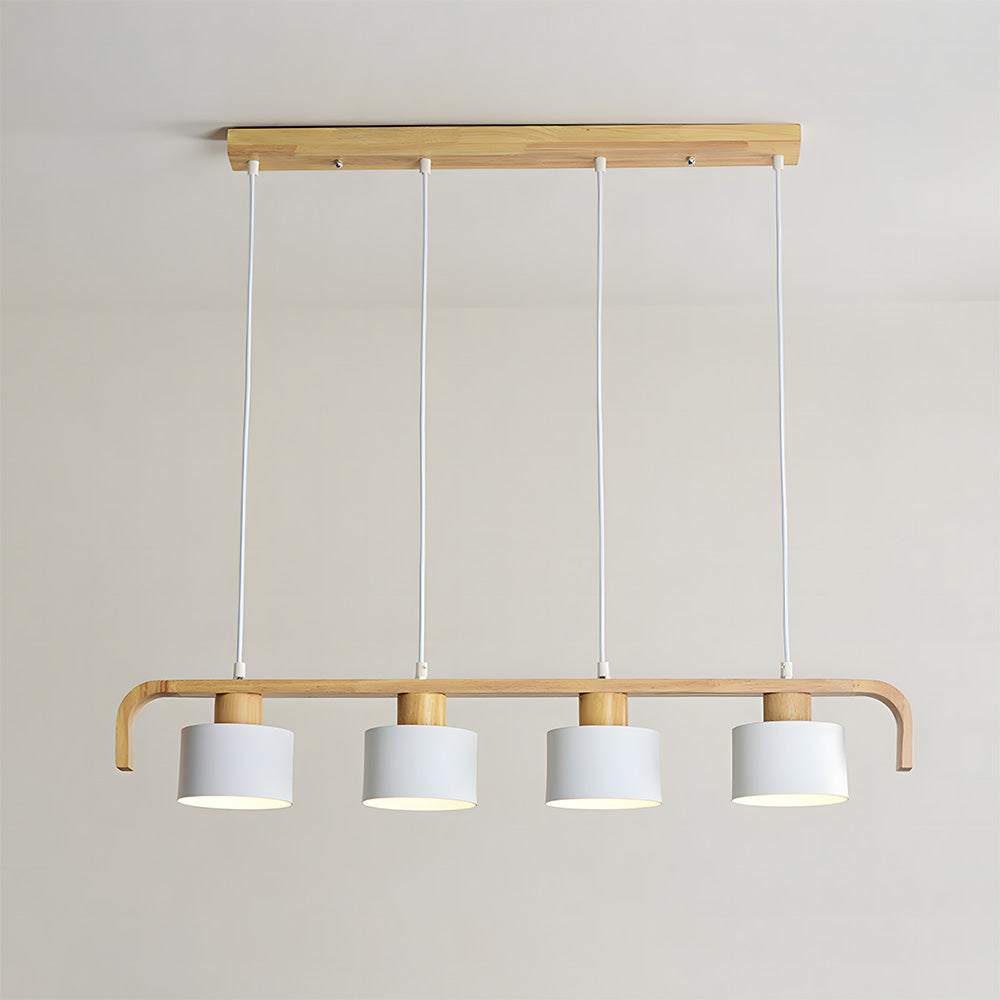 Modern Iron Wooden Pendant Lights for Kitchen Island Dining Room