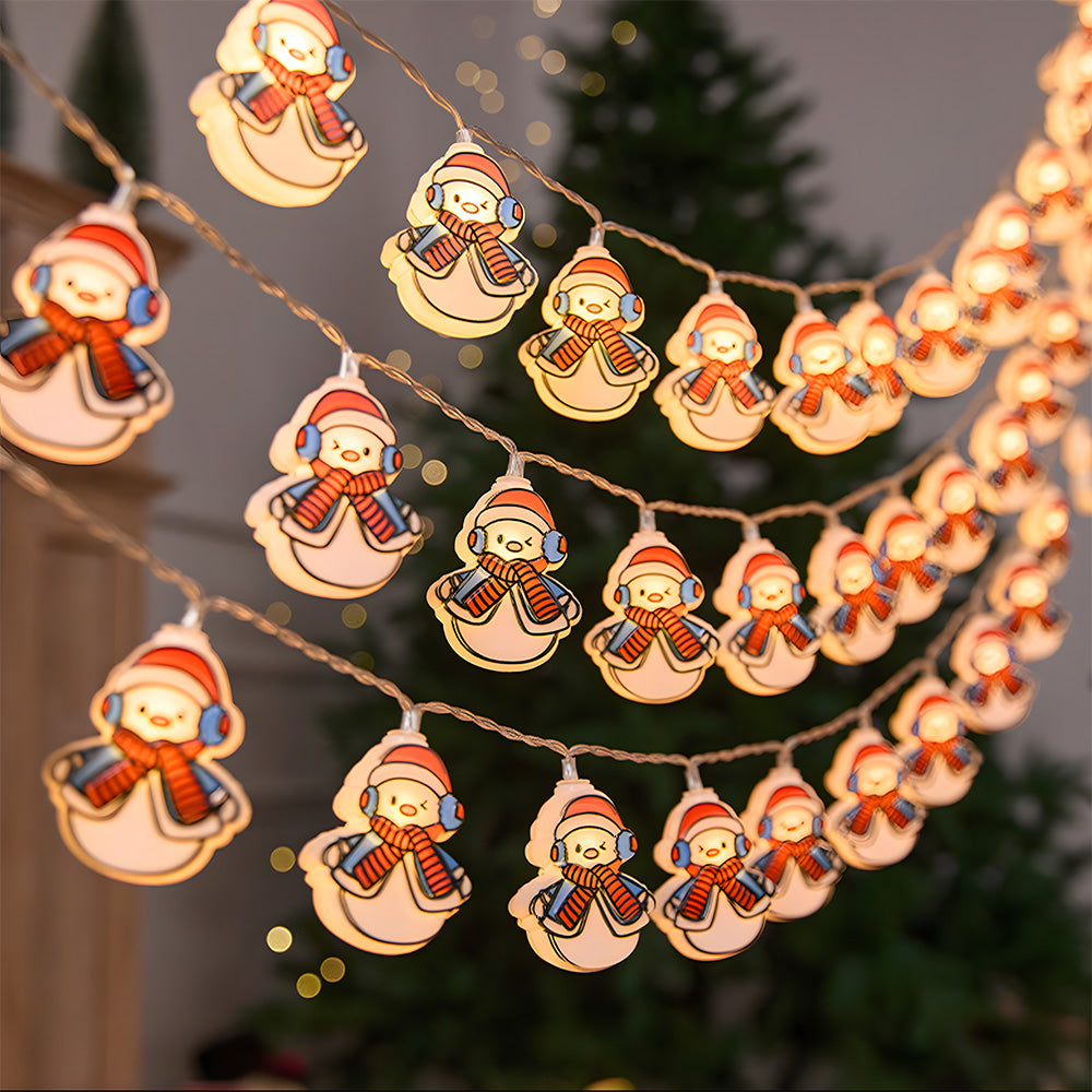 Santa Claus Christmas Tree Snowman Decorative String Lights