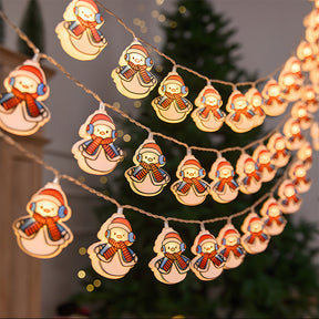 Santa Claus Christmas Tree Snowman Decorative String Lights