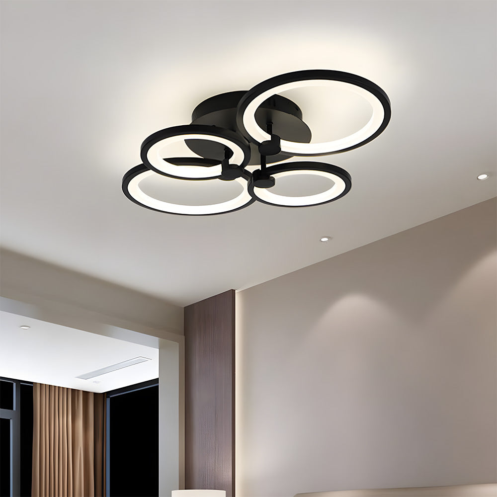 Unique Design Multi-circle LED Living Room Ceiling Light