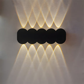 Modern Circular Aluminium LED Outdoor Wall Lights for Garage