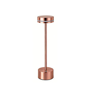 Modern I-Shaped Metal Rechargeable Dimmable Touch Table Lamp for Bedroom Tea Room
