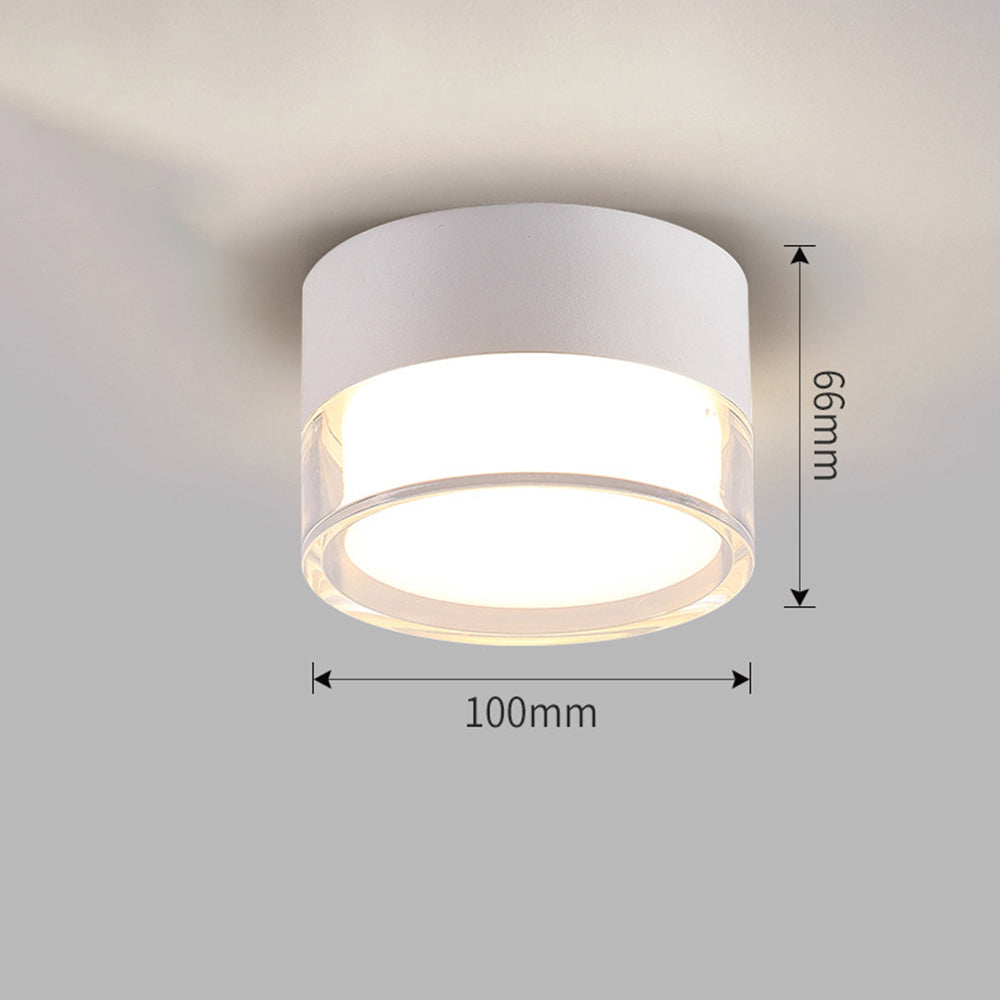 Compact Black and White Hallway LED Ceiling Downlights