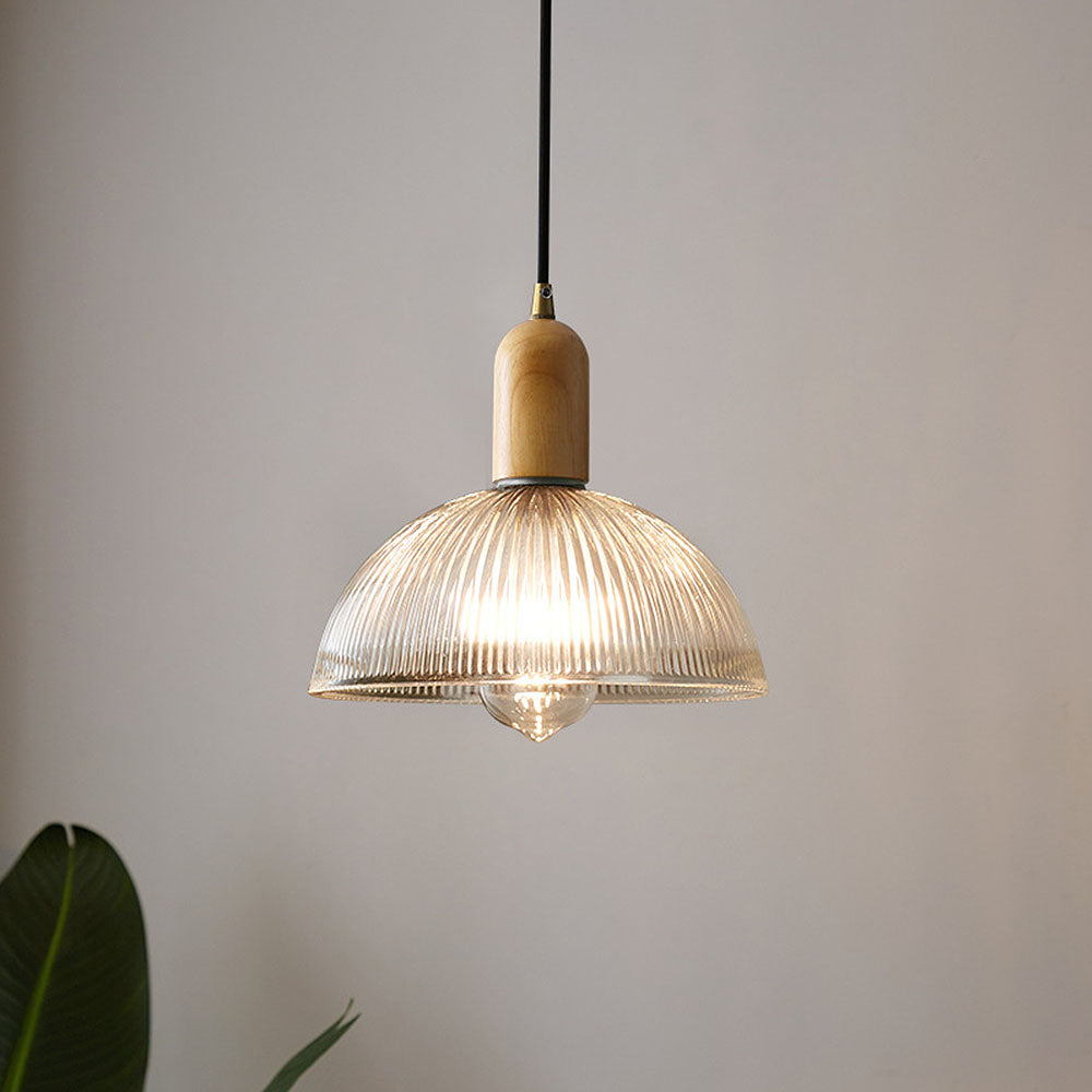 Wabi-Sabi Glass Bedroom Clear Pendant Lights