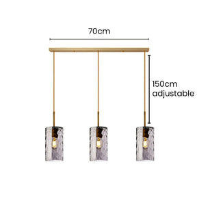 Simple Creative Ripple Glass Dining Room Pendant Light