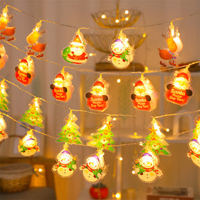 Indoor Decor Father Christmas Battery Powered String Lights