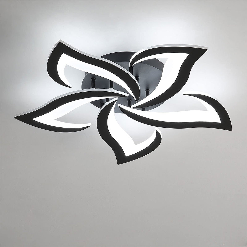 Contemporary Flower Shape Iron LED Ceiling Light For Living Room