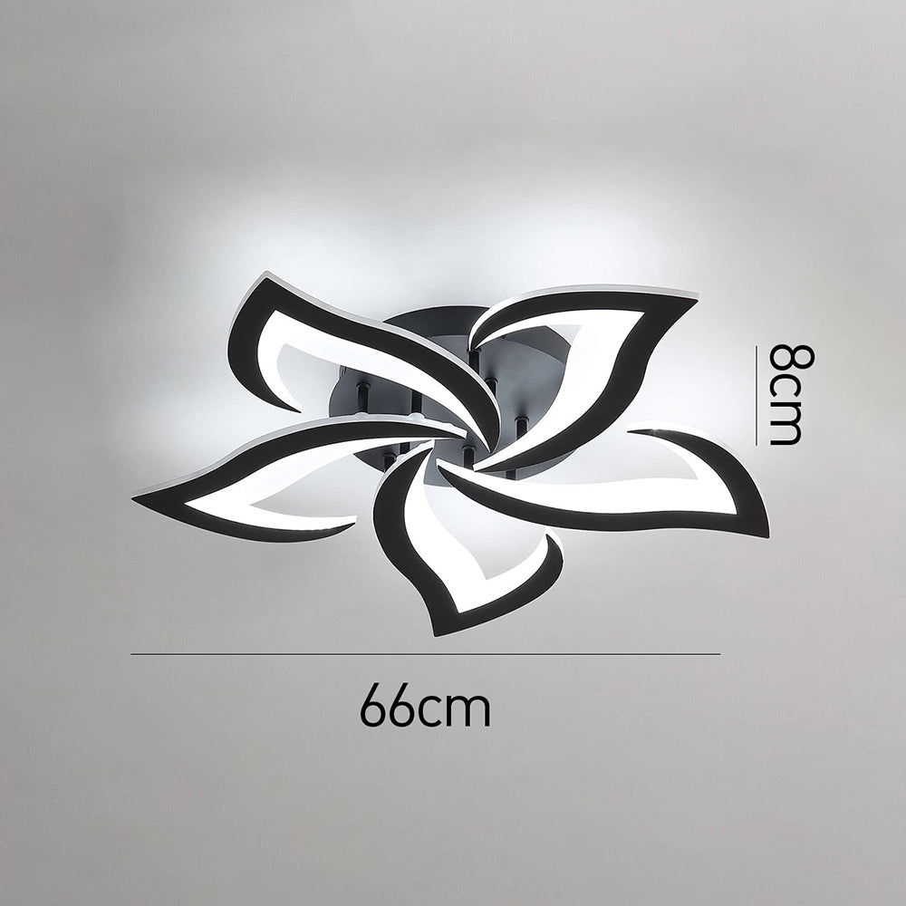 Contemporary Flower Shape Iron LED Ceiling Light For Living Room