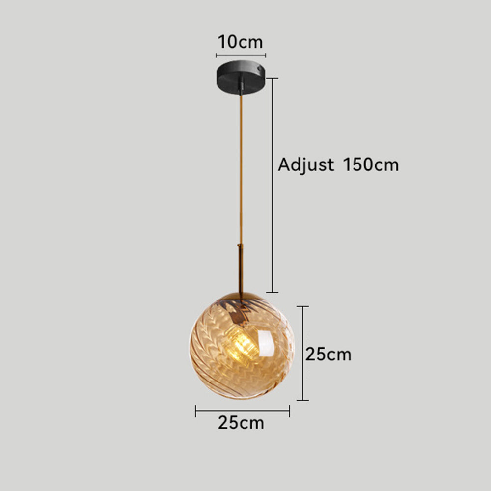 Contemporary Simple Glass Pendant Light