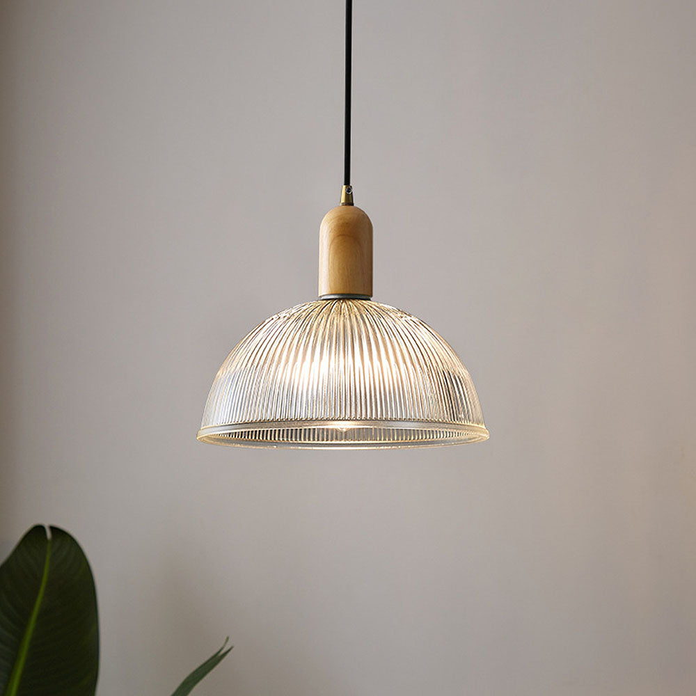 Wabi-Sabi Glass Bedroom Clear Pendant Lights