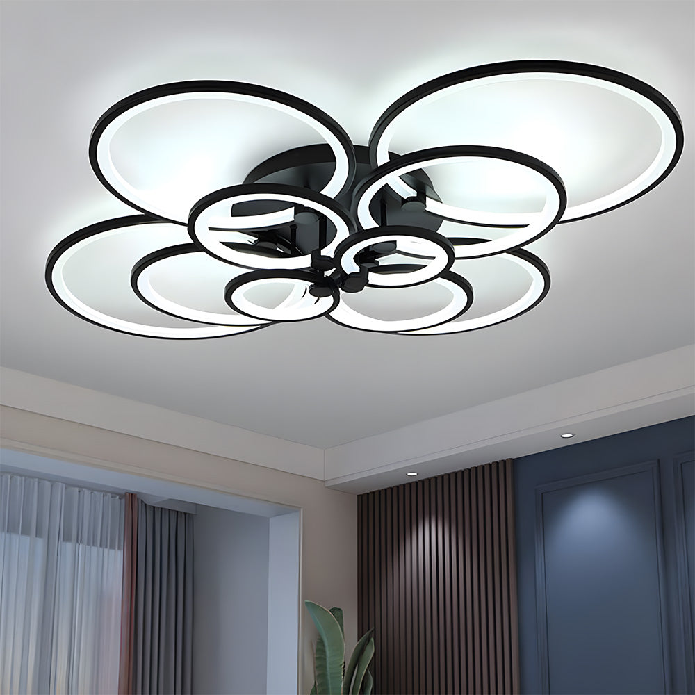 Unique Design Multi-circle LED Living Room Ceiling Light