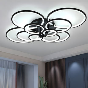 Unique Design Multi-circle LED Living Room Ceiling Light