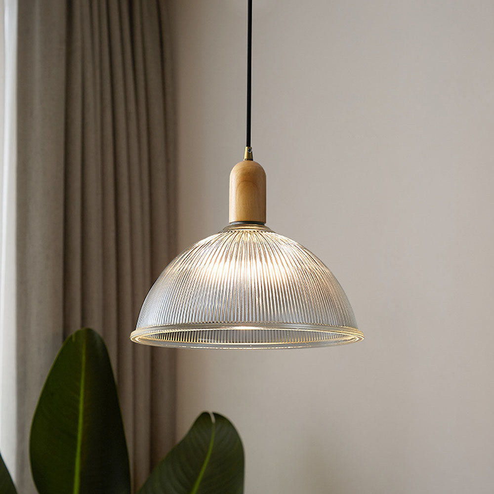 Wabi-Sabi Glass Bedroom Clear Pendant Lights