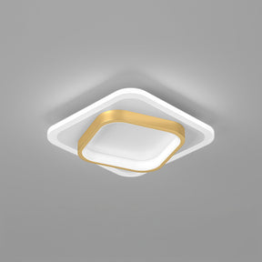 Square LED Gold Living Room Ceiling Lights