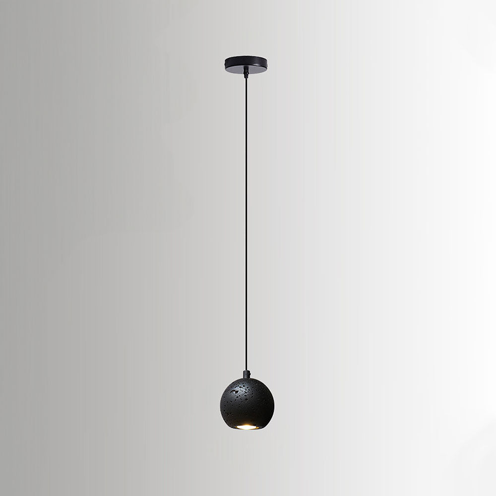 Wabi-Sabi Style Black Stone Kitchen Pendant Lighting