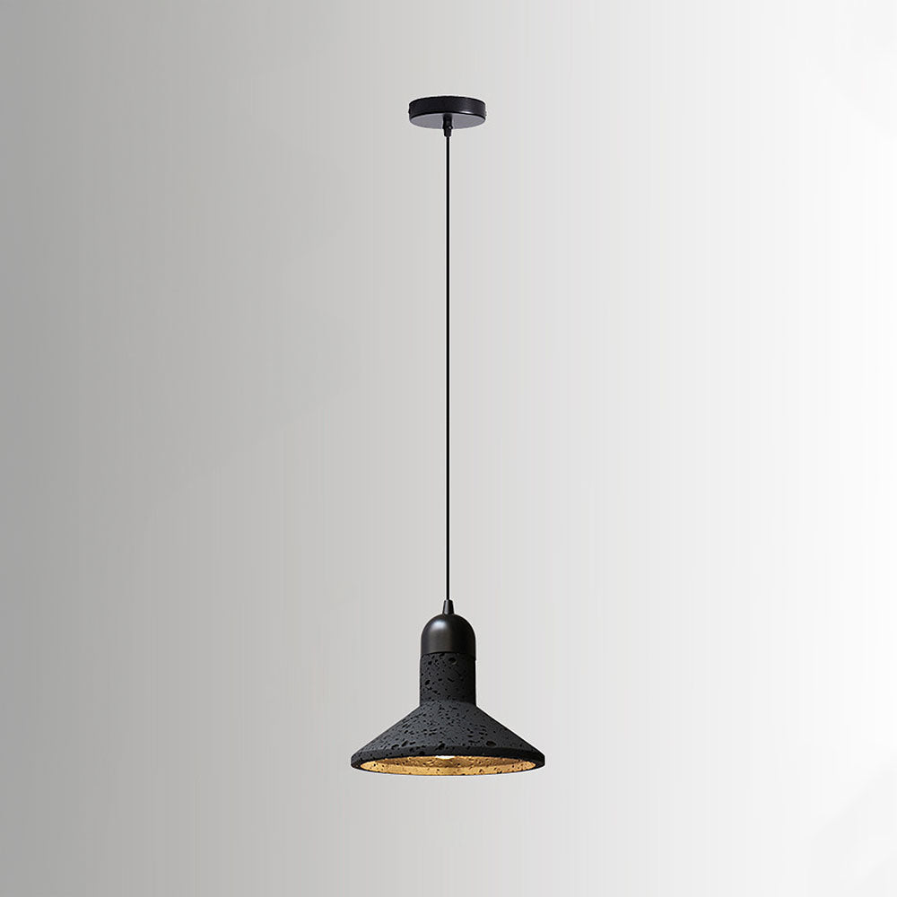 Wabi-Sabi Style Black Stone Kitchen Pendant Lighting