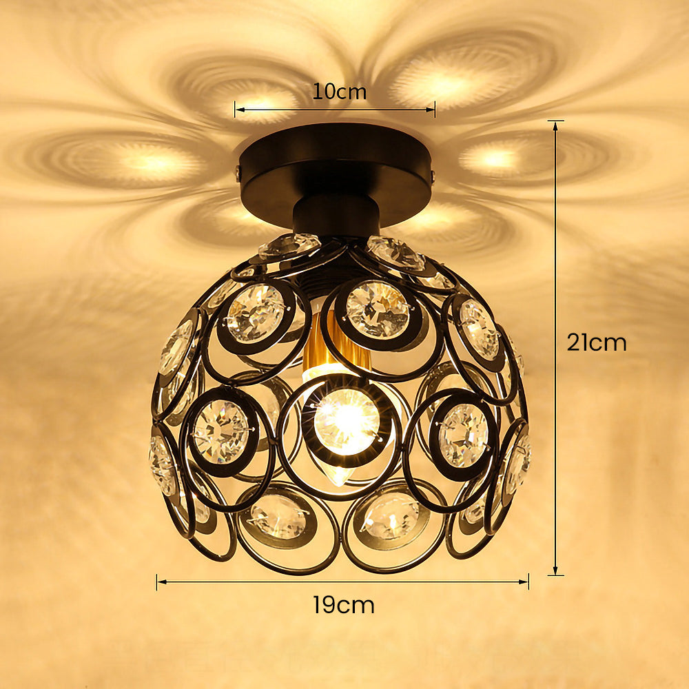 Art Gold Creative Glass Hallway Ceiling Lighting