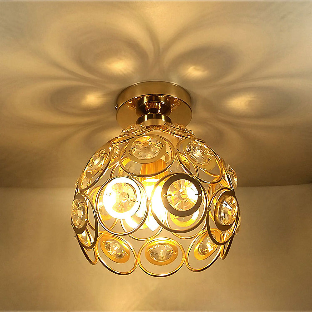 Art Gold Creative Glass Hallway Ceiling Lighting