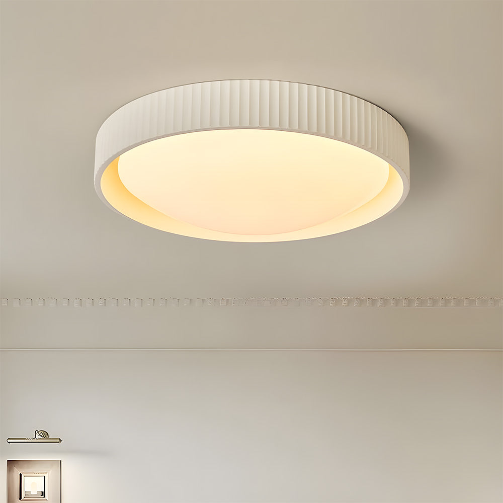 Scandinavian Round Resin Living Room Ceiling Light