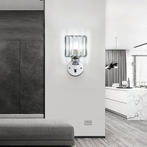 Crystal Round And Square Hallway Wall Lights