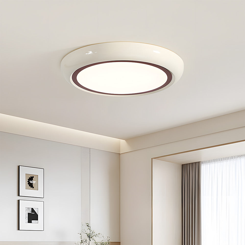 Retro Minimalist Round Acrylic Bedroom LED Ceiling Lights