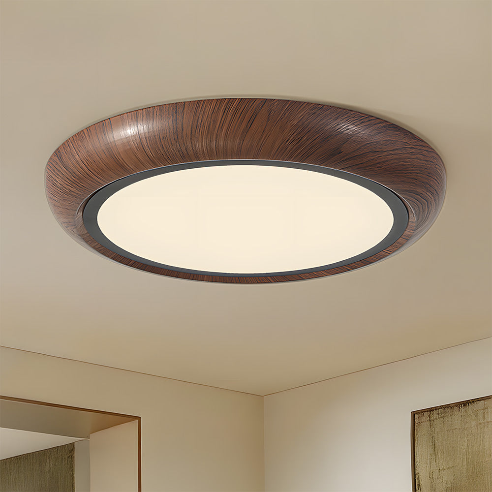 Retro Minimalist Round Acrylic Bedroom LED Ceiling Lights