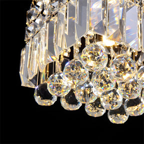 Modern Crystal Small Flush Mount Hallway Ceiling Lamp