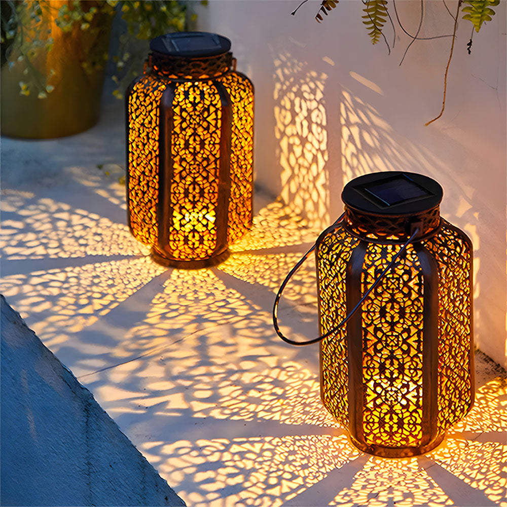 IP44 Outdoor Solar Lantern Lights Decorative Garden Lights for Patio Yard Pathway