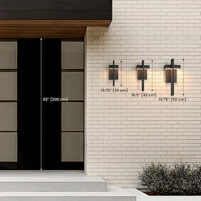 Modern Waterproof Geometric Outdoor Wall Lights for Porch Entrance