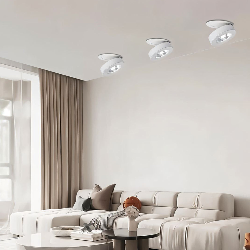 360° Rotatable Adjustment Round Aluminum LED Ceiling Downlights For Hallway