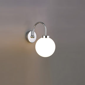 Vintage Spherical Glass Bedroom Wall Light