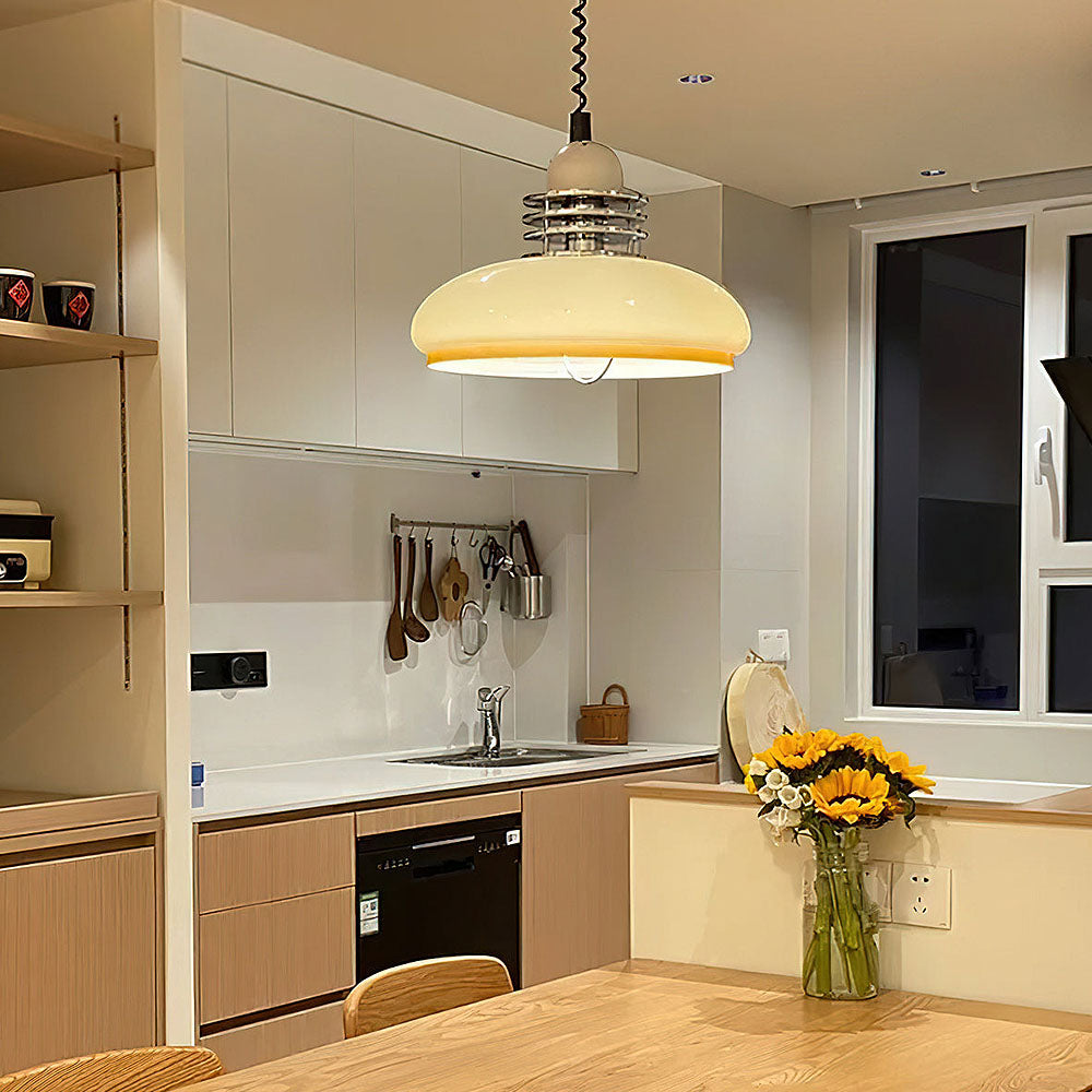 Bauhaus Brown Glass Pendant Light For Living Room