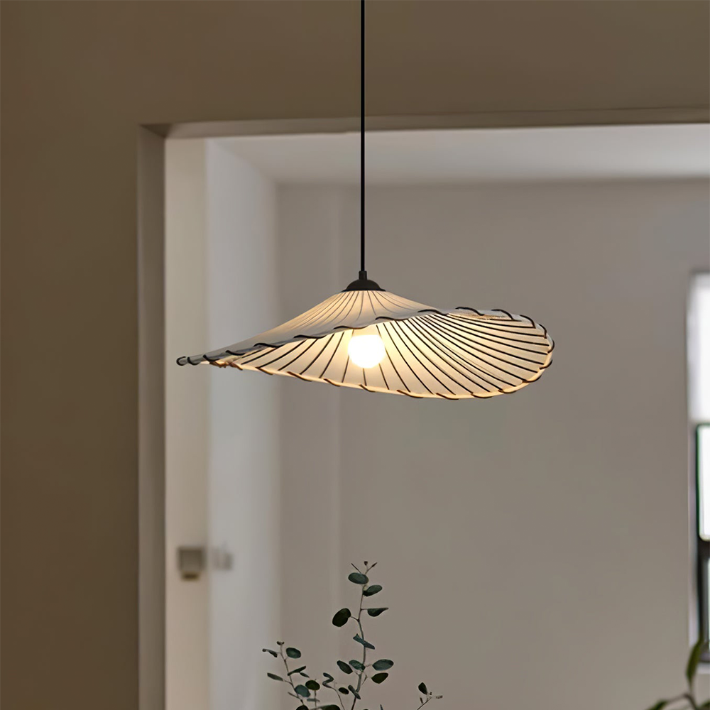 Wabi-Sabi Vintage Lotus Leaf Pendant Lamp