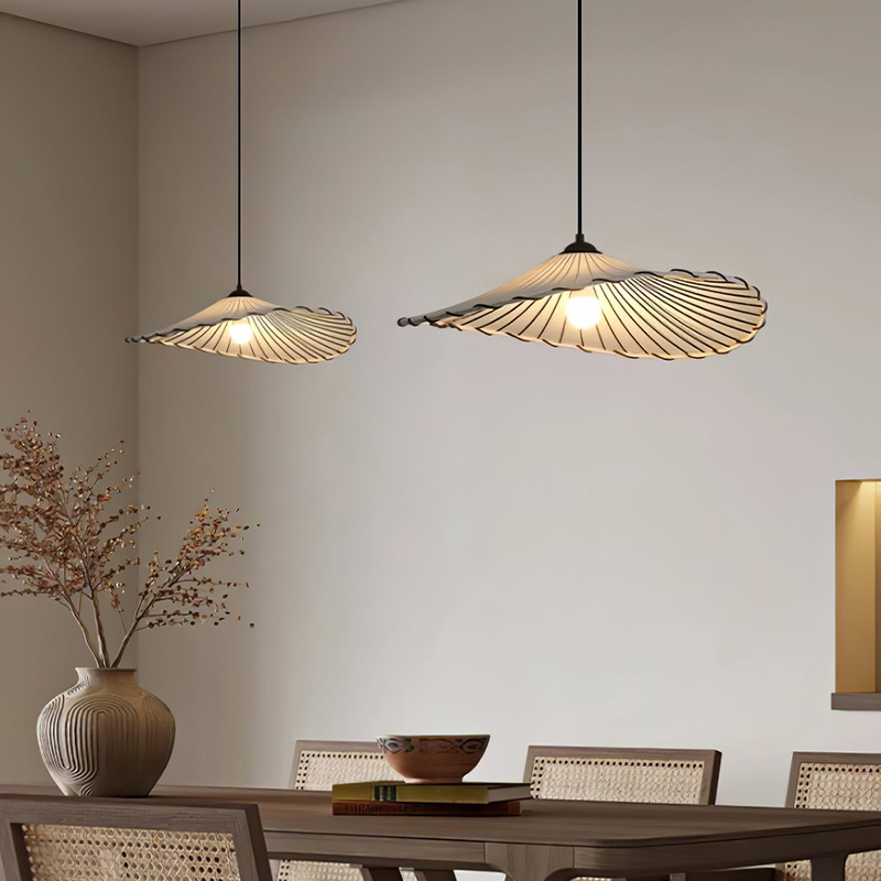 Lampsmodern Wabi-Sabi Vintage Hanging Light Lotus Leaf Pendant Light ...