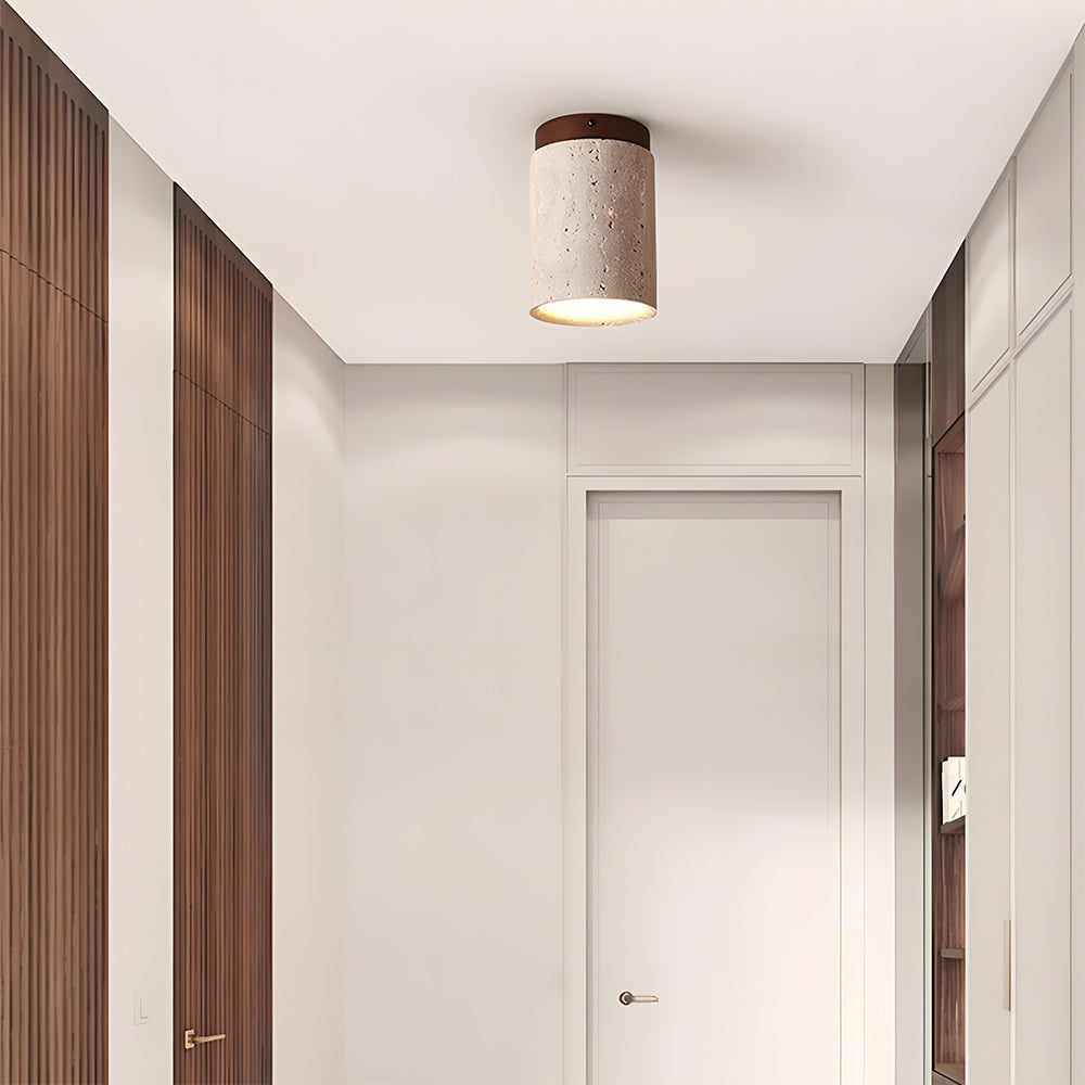 Cylindrical Ceiling Lamp for Entryway Porch Corridor Hallway