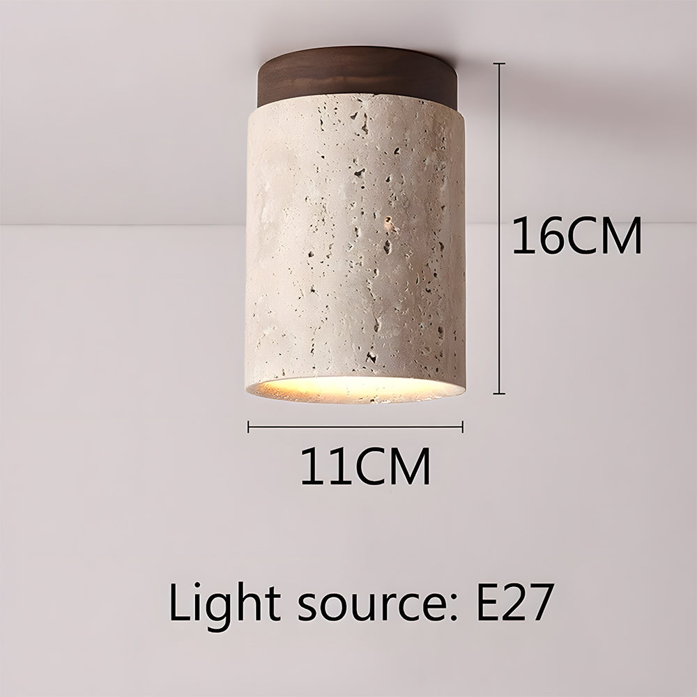 Cylindrical Ceiling Lamp for Entryway Porch Corridor Hallway