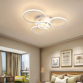 Unique Design Circle Rings Metal LED Ceiling Light