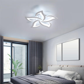 Contemporary Flower Shape Iron LED Ceiling Light For Living Room