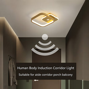 Modern Aluminum LED Motion Sensor Ceiling Light For Living Room