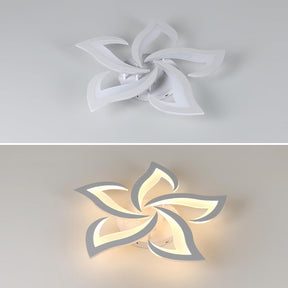 Contemporary Flower Shape Iron LED Ceiling Light For Living Room