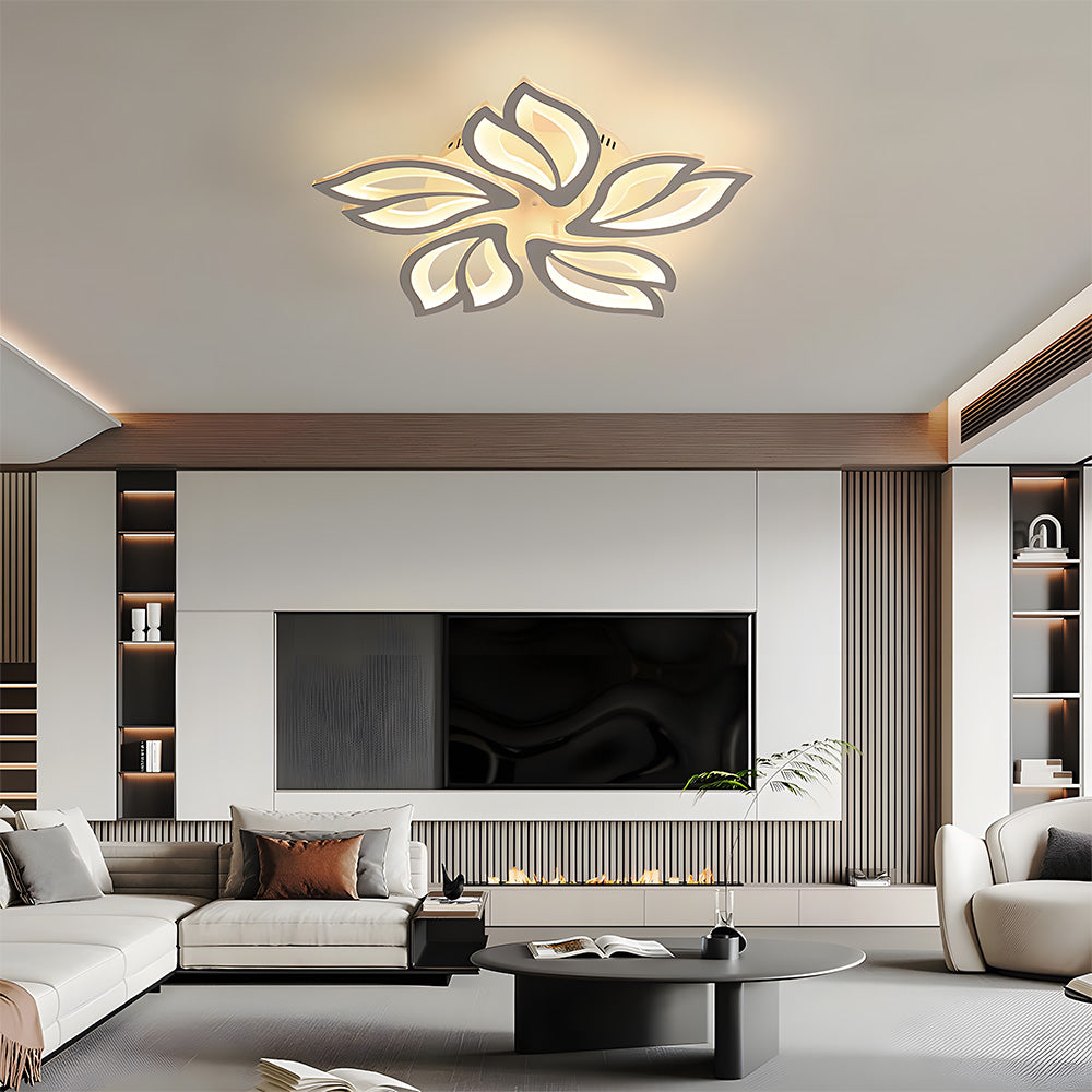 Creative Design Petals White Ceiling Light For Living Room