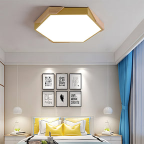 Modern Flush Mount Hexagonal LED Ceiling Lights for Hallway