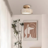 Wabi-Sabi Travertine LED Ceiling Light for Hall, Corridor, Living room